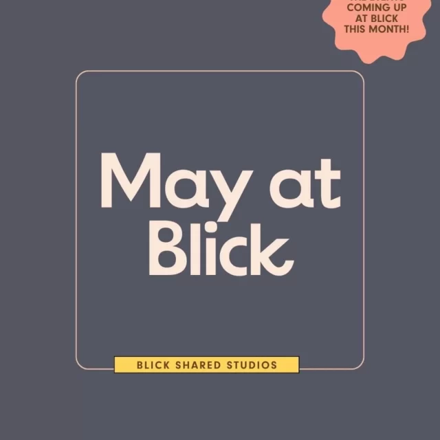 What's on at Blick this month!

- Wed 7th May - Creative Talk - Artist & Illustrator Danni Simpson
Time: 7pm - 8pm
Venue: Blick Hill St

- Sun 4th May - Seaside Books Beginner 6 Week Poetry Workshop Course�
Time: 2pm - 4pm
Venue: Blick Great Northern Street

- Tues 6th May - Seaside Books Intermediate 6 Week Poetry Workshop Course�
Time: 6.30pm - 8pm
Venue: Blick Great Northern Street

- Tuesday 27th May - Womenfolk Peer Mentoring�
Time: 7pm - 9pm
Venue: Blick Hill St

�- Wednesday 28th May - Nurture Program Participants Creative Talks
�Time: 7pm - 9pm
�Venue: Blick Great Northern Street�

�Find out more on the events page of our website (link in profile)