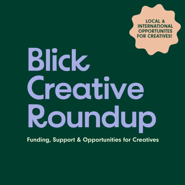 Our latest roundup of local and international funding, support & opportunities for NI creatives

01. Belfast City Council Street Art Mentorship Bursaries

Offering six bursaries of £2,000  Belfast street artists to learn new skills or techniques from a mentor of their choosing, in a one-to-one capacity.

Deadline:  12 noon Monday 12th May

https://www.belfastcity.gov.uk/things-to-do/tourism-and-culture/culture/culture-funding#654-2

02. British Council Connections Through Culture

Applications for the latest round of grants are now open with grants of up to £5,000 or £10,000 to support new collaborative projects.  

Deadline: 23 June 2025, 15:00 BST

https://arts.britishcouncil.org/get-involved/opportunities/connections-through-culture-2025

03. Eidolan International Photography Grants

The Eidolon Centre for Everyday Photography invites artists, researchers, and enthusiasts to apply for the Eidolon Grant 2025, supporting projects that explore vernacular and everyday photographic practices. 

Deadline: 11.59pm August 31, 2025

https://everydayphotography.org/centre/grant-2025#about

04. CraftNI Gallery Call for Applications

Successful applicants will have the opportunity to promote and sell their work right in the heart of Belfast City Centre with an established craft audience with an ever increasing tourist footfall, whilst also benefiting from in-house marketing and promotion.

Deadline: Friday 16th May, 5pm

https://docs.google.com/forms/d/e/1FAIpQLSd3IrI_ELE16vZey_-TvtJpUOiOeFYIkYTSw2PGXs4M5RWWQw/viewform

05. Birmingham Design Festival

Birmingham Design Festival Conference is a celebration of design held in Birmingham across two days in June.

Deadline: 12th–13th June, Birmingham Town Hall

https://birminghamdesignfestival.org.uk/conference/

Full listings, including links on the blog on our website  link in profile and below

https://blickstudios.org/blog/creative-roundup-opportunities-for-creatives/