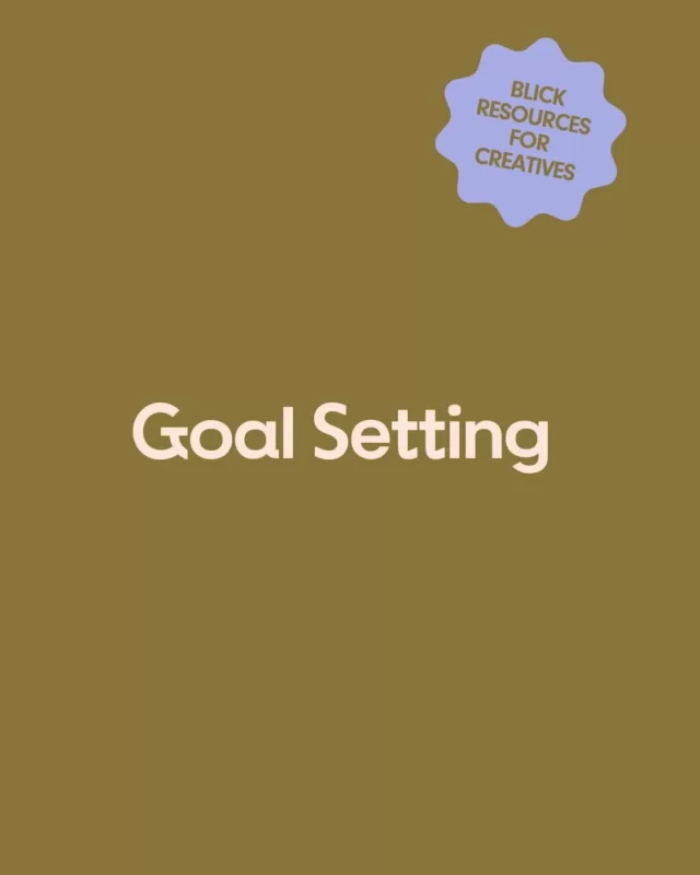 GOAL SETTING RESOURCES 

Our resources for emerging creatives this month are all about goal setting, starting with some basic information on what goals and in particular what SMART goals are. We put together these resources following a brilliant strategic goal setting workshop we hosted in collaboration with Stephanie Heckman earlier this year. The workshop really reminded me of the importance of having a vision for the future and regularly setting achievable goals to help you get there. This is especially important I think in the very early days when you don't yet have a lot of regular clients and work and it can be hard to stay focused, �keep yourself moving forward and stay motivated. 

We have added some initial goal setting resources on the 'Creative Resources' section of our website, including a goal setting template and some tips on how to actually go about making the goals you set happen. Let us know what works for you and if there's anything you think would help other creatives that we should add! 

Link below and in profile 

https://blickstudios.org/resources/goal-setting/

--