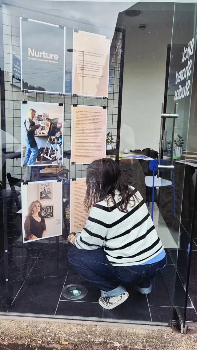 Putting together our new ‘Nurture Programme’ exhibition in our South Belfast studios last month!