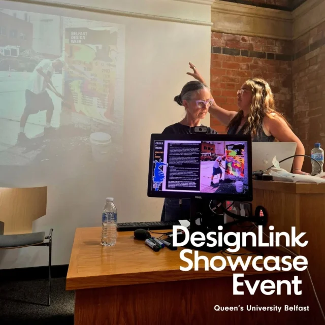 Over the last couple of weeks, we have been working with Queen's and Ulster University on their DesignLink collaborative design sprint project to help us come up with some new ideas for relaunching @belfastdesignwk

For the project emerging designers Hollie and Deirdre came up with some great ideas for us that were showcased on Friday at Queen's University. 

We're looking forward to seeing what we can do with these ideas next and seeing how we can implement them into @belfastdesignwk